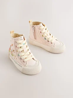 Pink Character Wide Fit (G) High Top Trainers