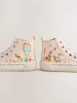 Pink Character Wide Fit (G) High Top Trainers