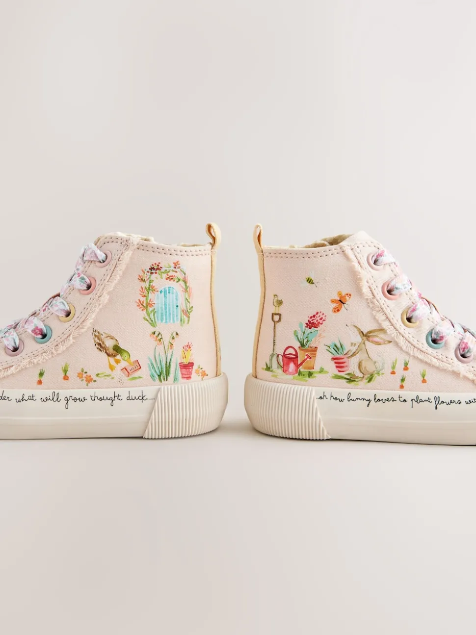 Pink Character Wide Fit (G) High Top Trainers