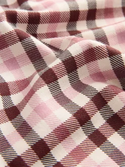 Pink Check Barrel Leg Trousers (3mths-7yrs)