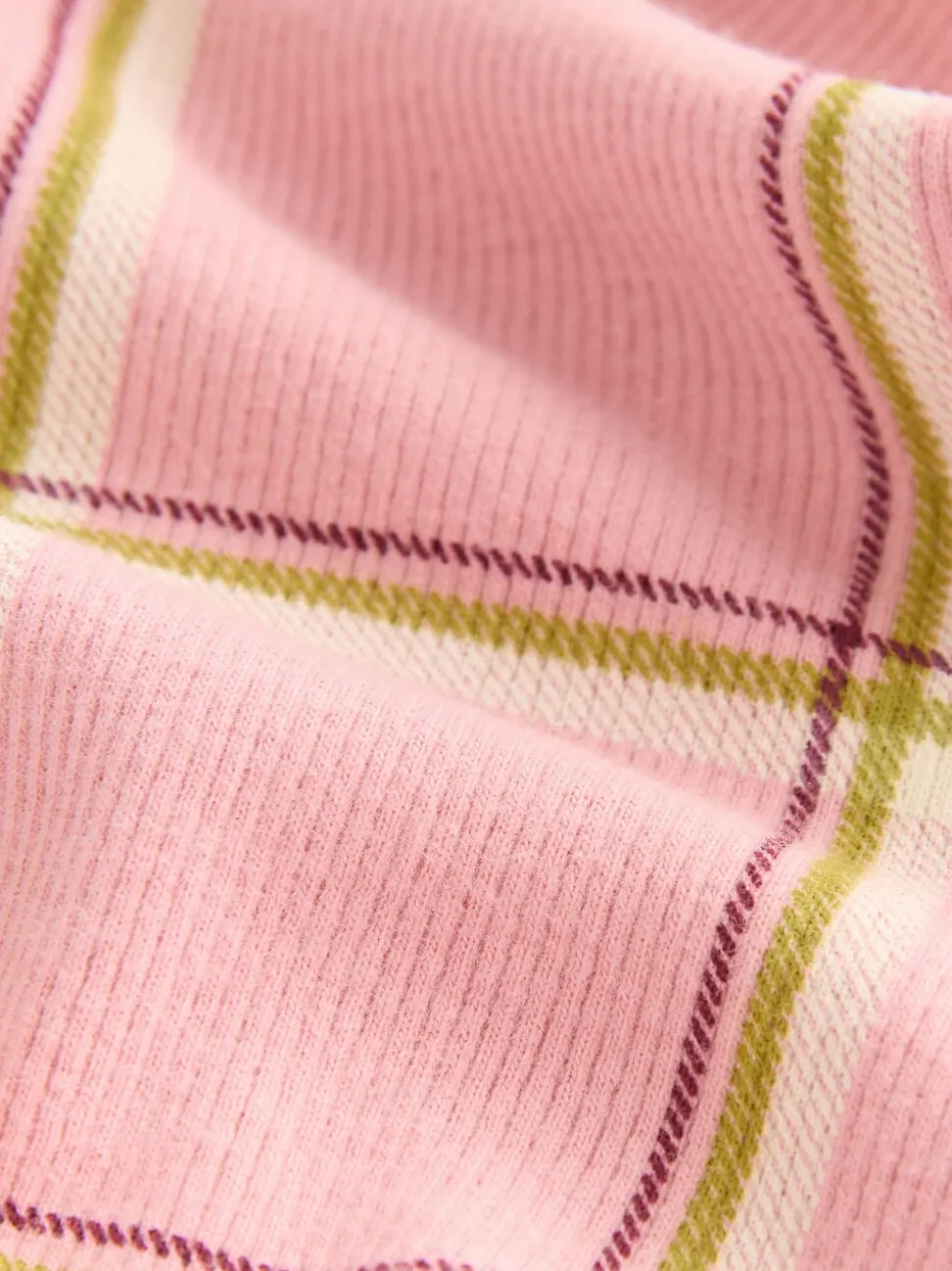 Pink Check Rib Flare Leggings (3mths-7yrs)