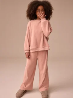 Pink Cord Long Sleeve Set (3-16yrs)
