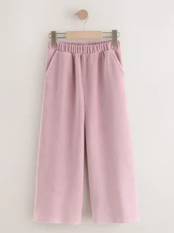 Pink Cord Wide Leg Trousers (3-16yrs)