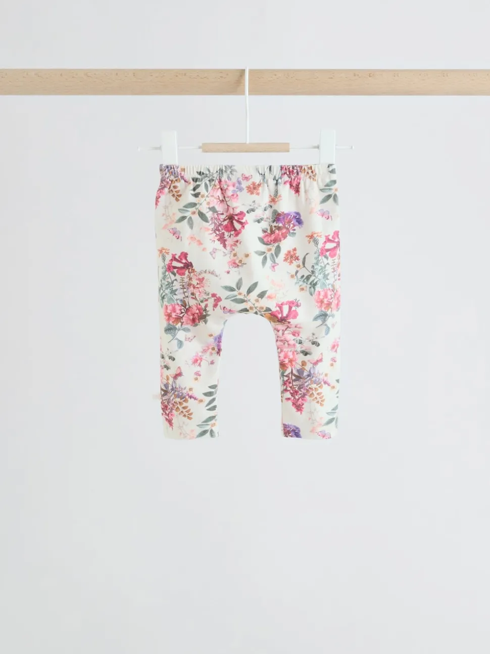 Pink/Cream Floral Baby Bow Sweaters and Leggings Set 2 Piece (0mths-2yrs)