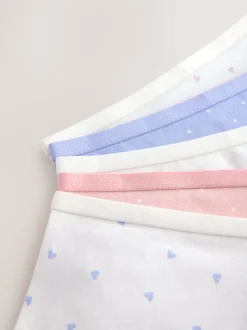 Pink/Cream Print Hipster Briefs 5 Pack (2-16yrs)