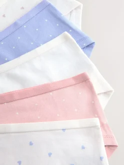 Pink/Cream Print Hipster Briefs 5 Pack (2-16yrs)