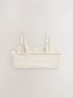 Pink/Cream Soft Touch Strappy Crop Top (5-16yrs)