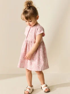 Pink Floral Jersey Dress (3mths-7yrs)