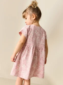 Pink Floral Jersey Dress (3mths-7yrs)
