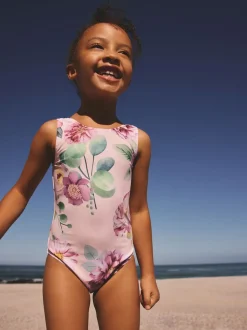 Pink Floral Swimsuit (3mths-7yrs)