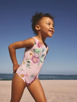 Pink Floral Swimsuit (3mths-7yrs)