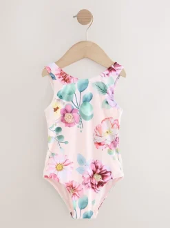 Pink Floral Swimsuit (3mths-7yrs)