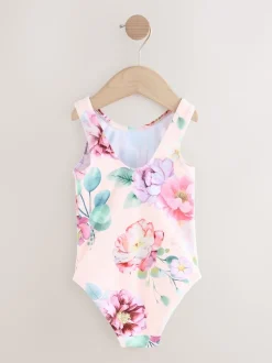 Pink Floral Swimsuit (3mths-7yrs)