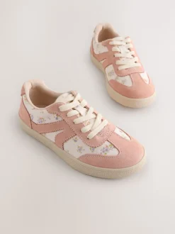 Pink Floral Wide Fit (G) Retro Trainers