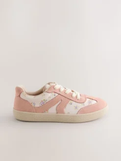 Pink Floral Wide Fit (G) Retro Trainers