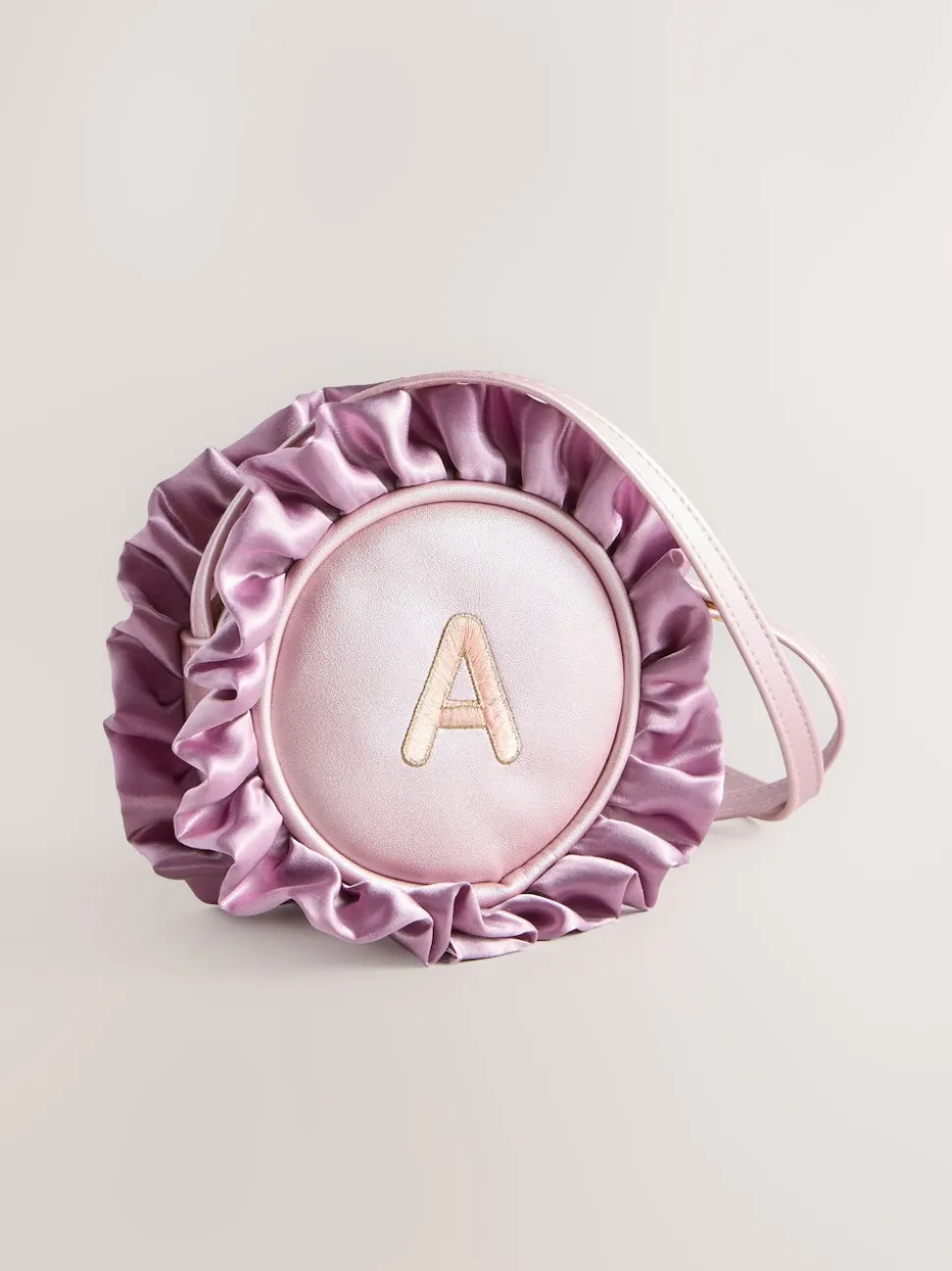 Pink Frill Initial Bag