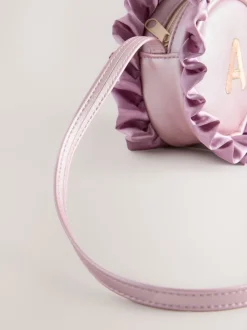 Pink Frill Initial Bag