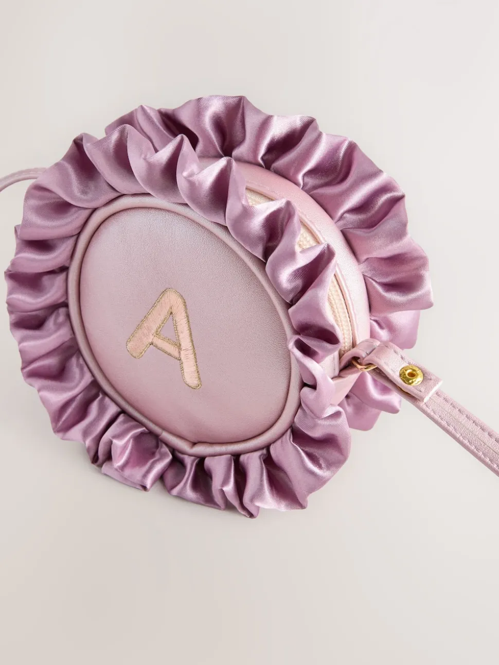 Pink Frill Initial Bag