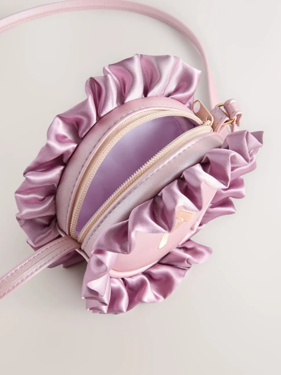 Pink Frill Initial Bag