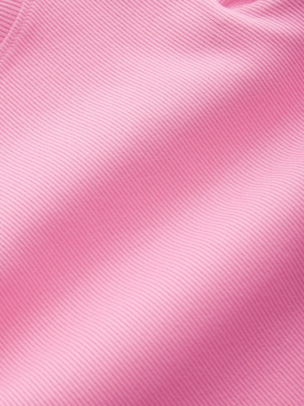 Pink Frill Shoulder Ribbed Vest (3mths-7yrs)