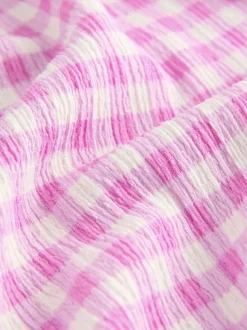 Pink Gingham Wide Leg Trousers (3-16yrs)