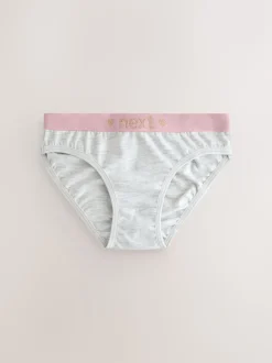 Pink/Grey Bikini Briefs 7 Pack (5-16yrs)