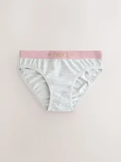 Pink/Grey Bikini Briefs 7 Pack (5-16yrs)