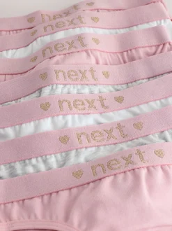 Pink/Grey Bikini Briefs 7 Pack (5-16yrs)