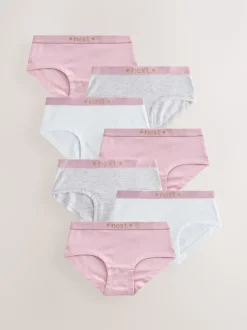 Pink/Grey Hipsters 7 Pack (2-16yrs)