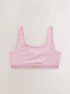 Pink/Grey Scoop Crop Tops 3 Pack (5-16yrs)