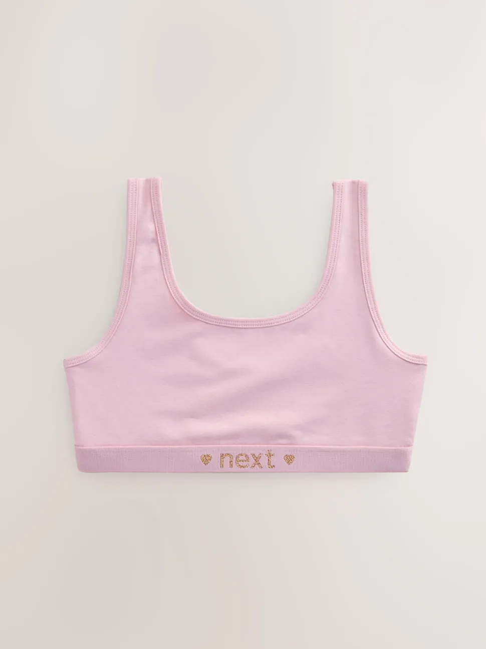 Pink/Grey Scoop Crop Tops 3 Pack (5-16yrs)