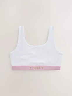 Pink/Grey Scoop Crop Tops 3 Pack (5-16yrs)