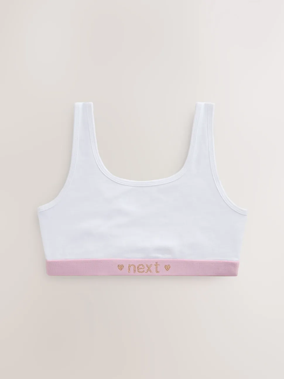 Pink/Grey Scoop Crop Tops 3 Pack (5-16yrs)