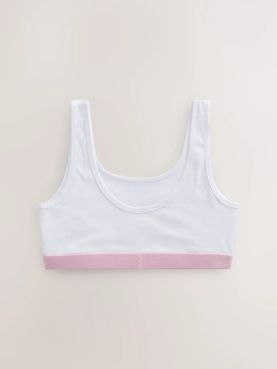 Pink/Grey Scoop Crop Tops 3 Pack (5-16yrs)