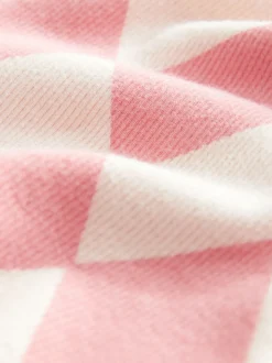 Pink Harlequin Rib Flare Leggings (3mths-7yrs)
