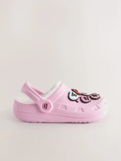 Pink Heart Slipper Clogs