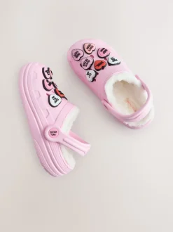 Pink Heart Slipper Clogs