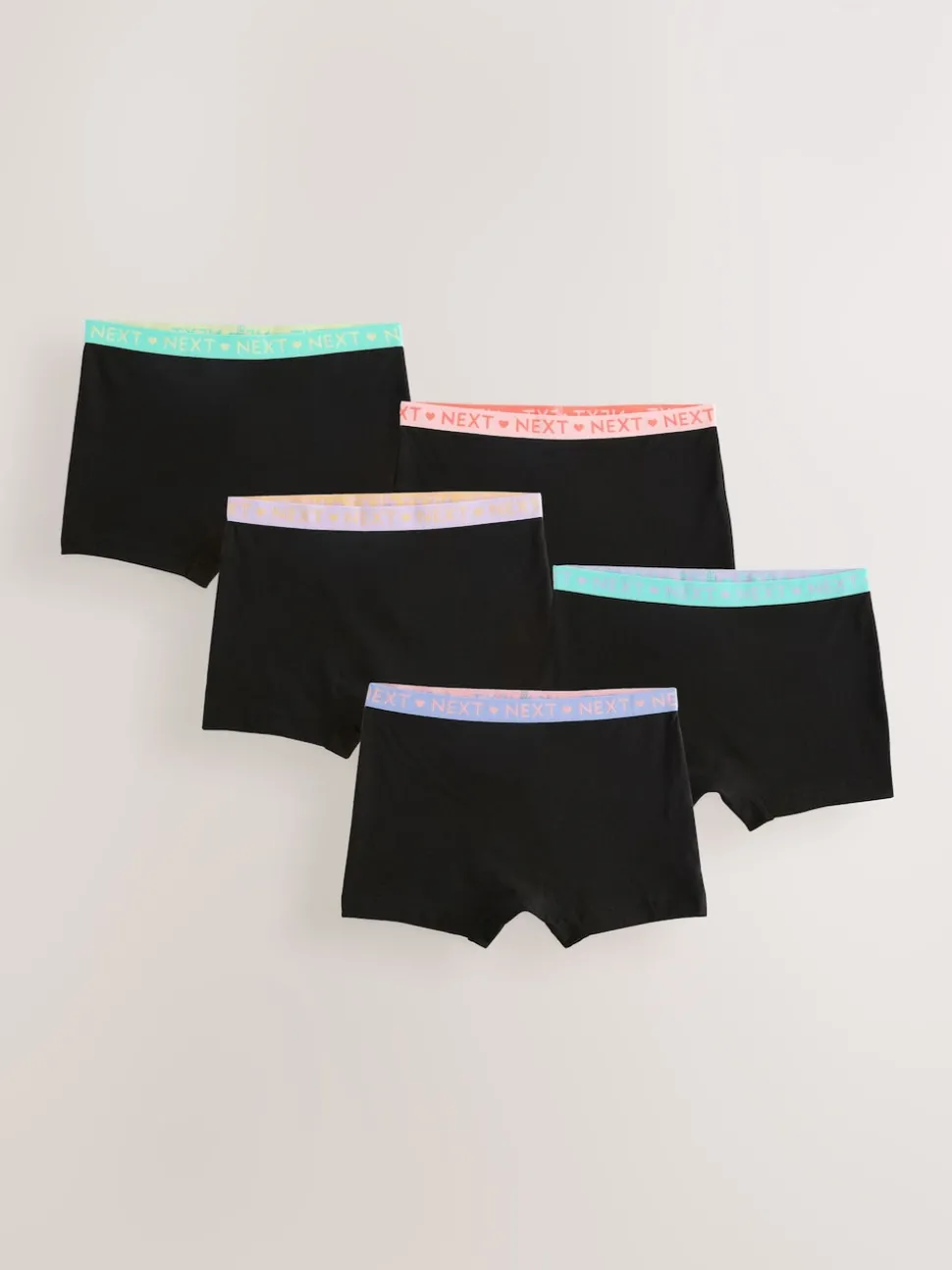 Pink/Lilac Short Briefs 5 Pack (2-16yrs)