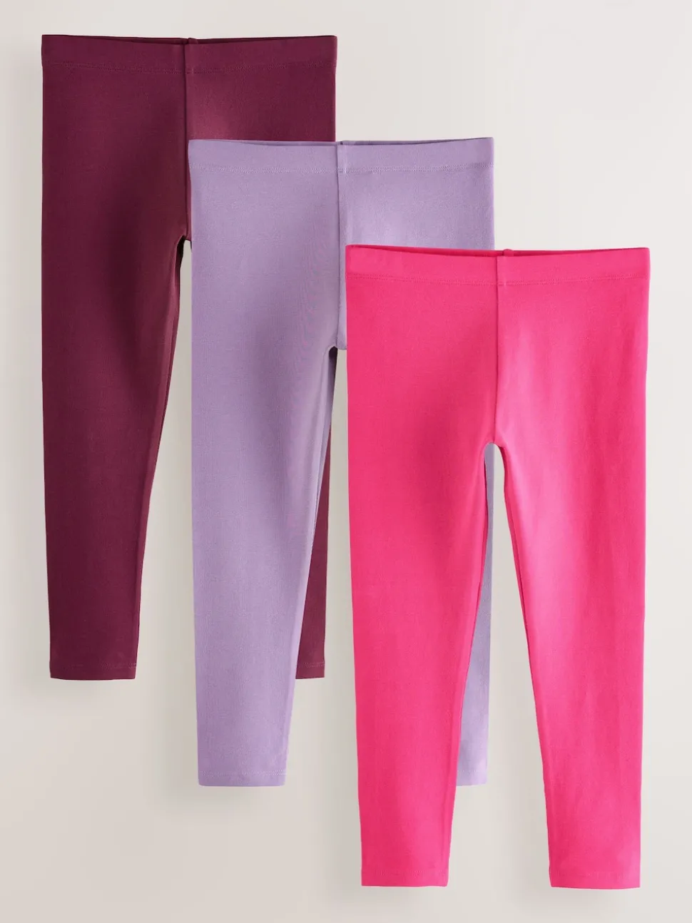 Pink/Lilac/Berry Regular Fit Leggings 3 Pack (3-16yrs)