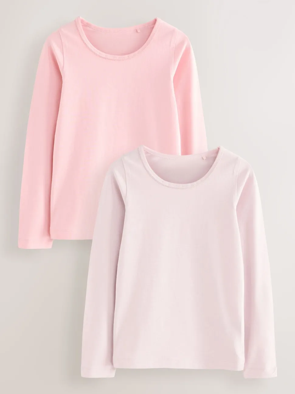 Pink Long Sleeve Vests 2 Pack (1.5-12yrs)