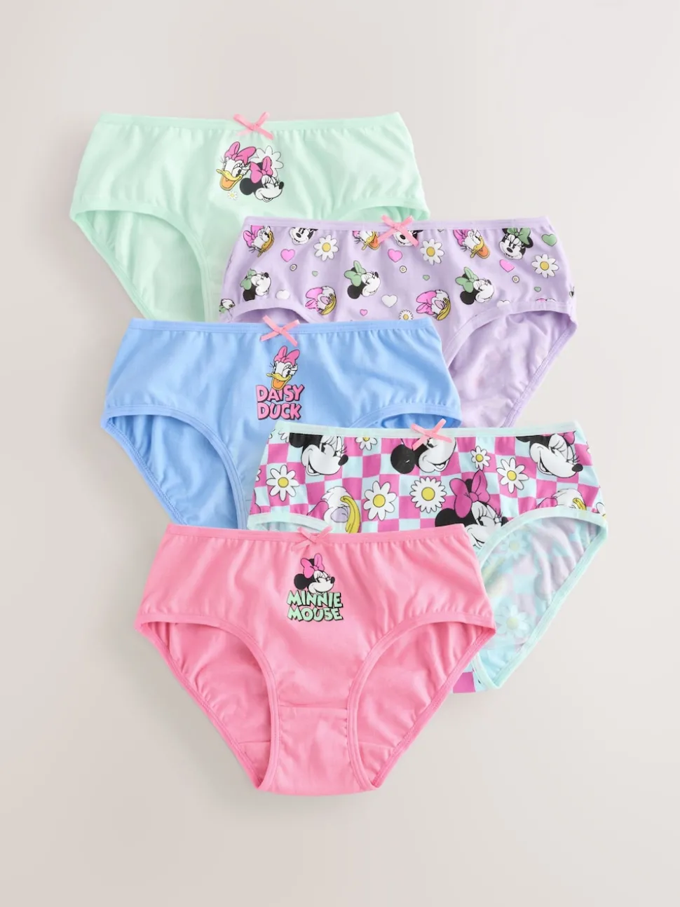 Pink Minnie Mouse Briefs 5 Pack (1.5-12yrs)
