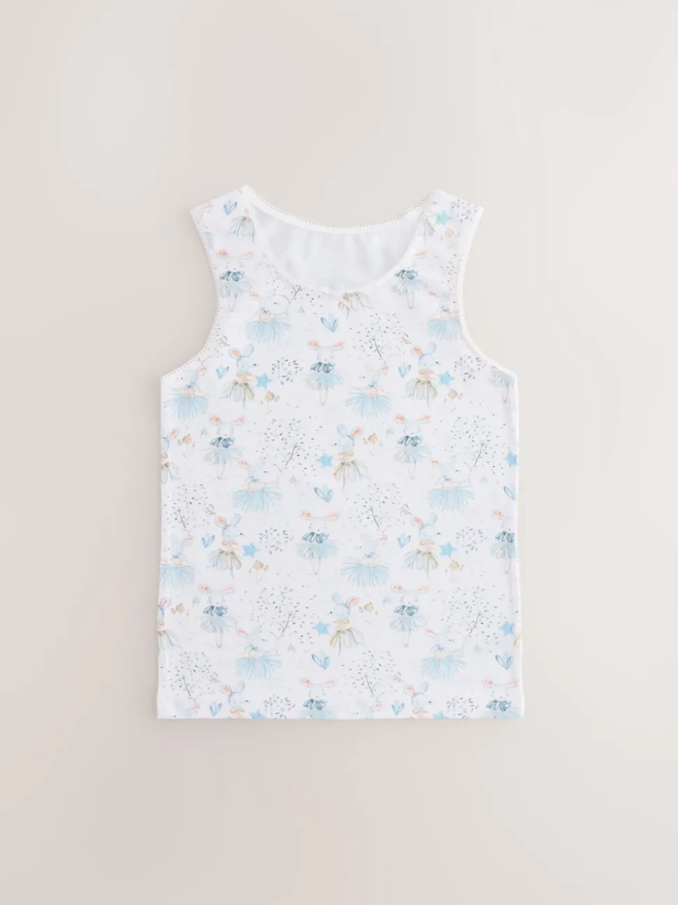 Pink Mouse Printed Vests 3 Pack (1.5-16yrs)