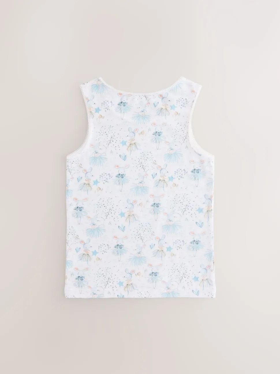 Pink Mouse Printed Vests 3 Pack (1.5-16yrs)