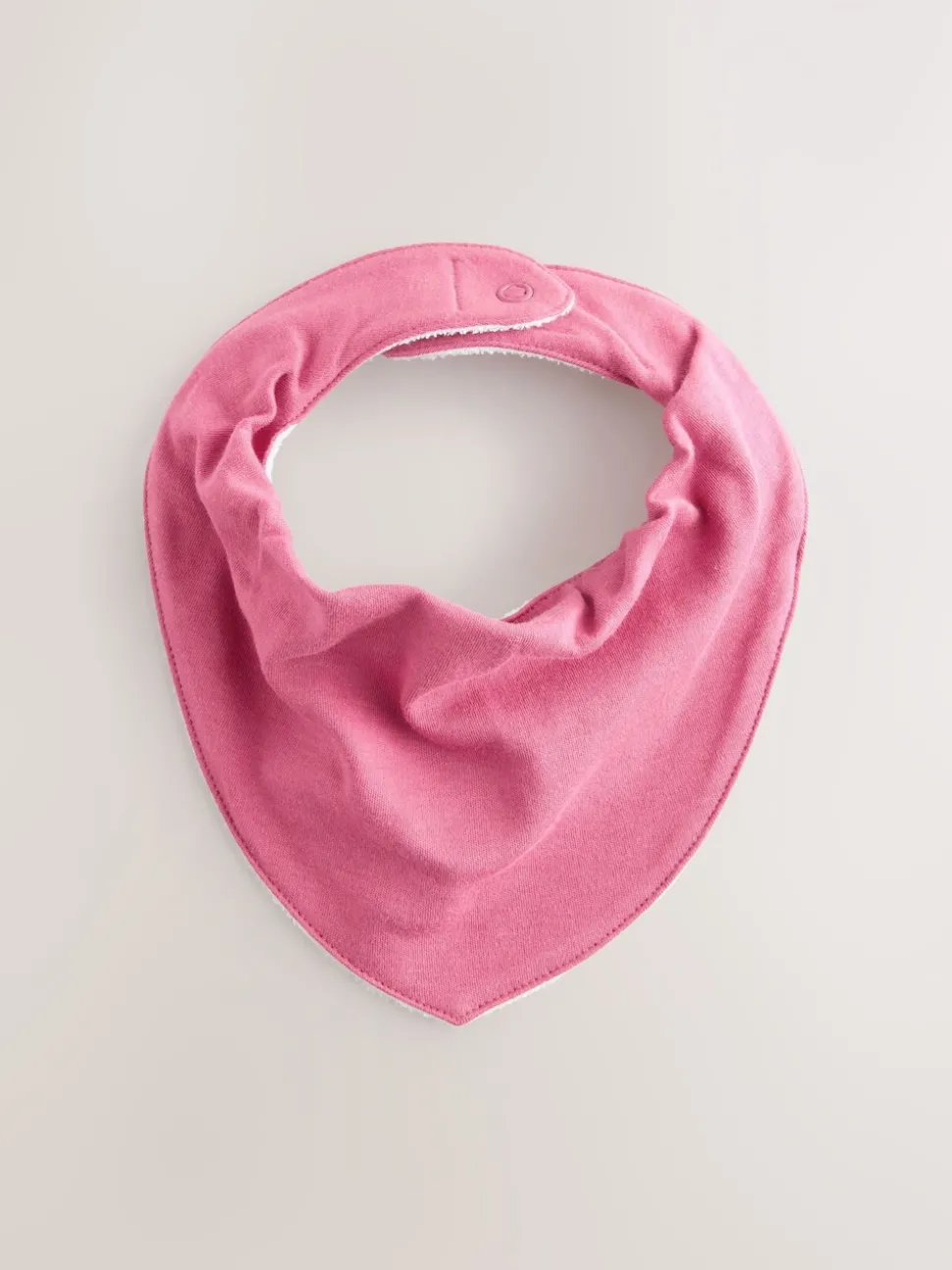 Pink 5 Pack Baby Dribble Bibs