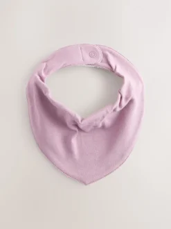 Pink 5 Pack Baby Dribble Bibs