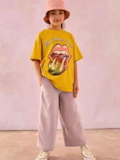 Pink 1 Pack Wide Leg Jersey Trousers (3-16yrs)