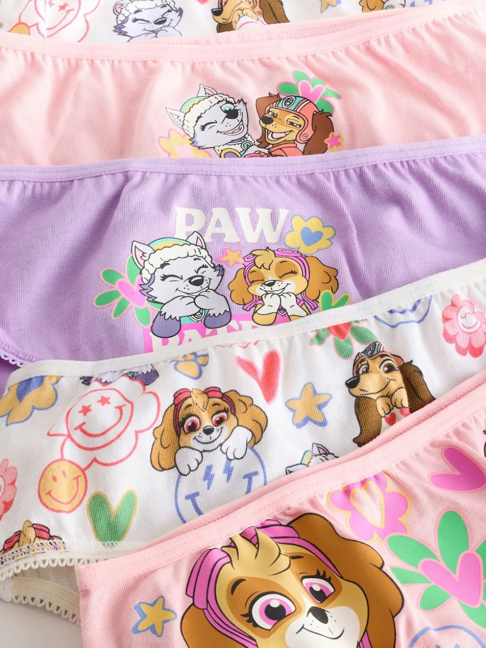 Pink Paw Patrol Briefs 5 Pack (2-8yrs)