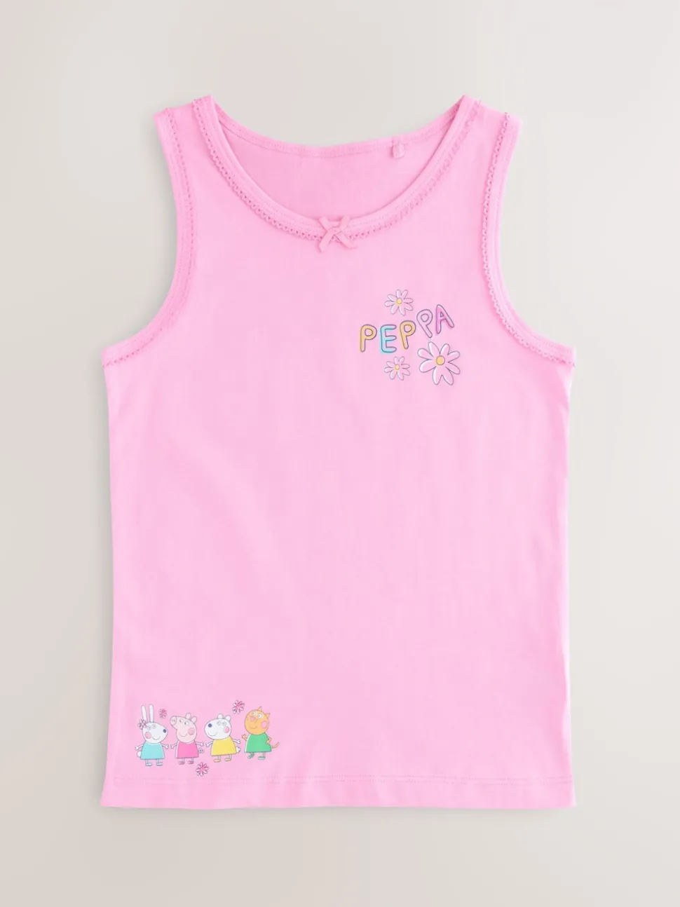 Pink Peppa Pig 3 Pack Classic Vests (1.5-8yrs)
