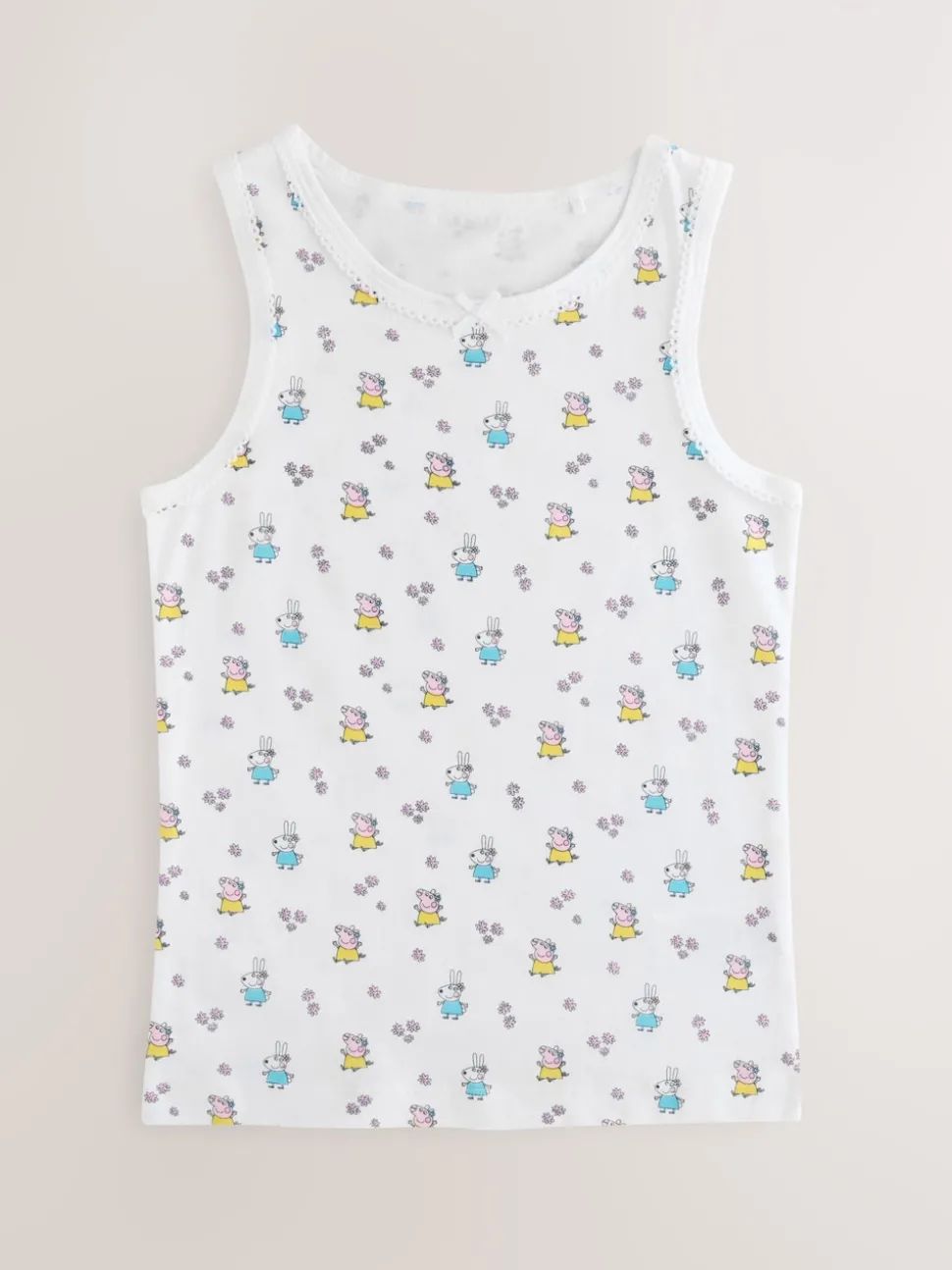 Pink Peppa Pig 3 Pack Classic Vests (1.5-8yrs)