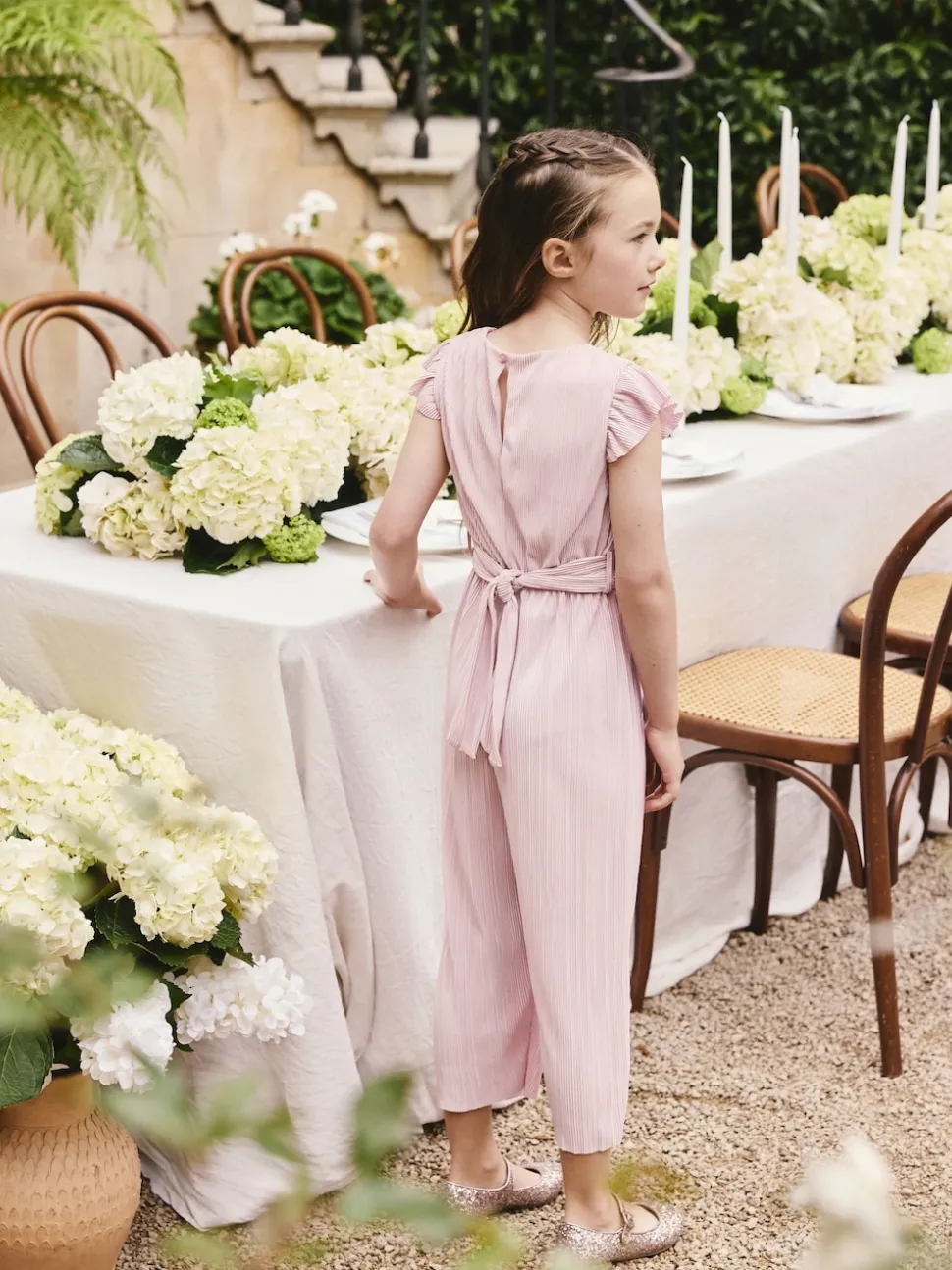 Pink Plisse Jumpsuit (3-16yrs)